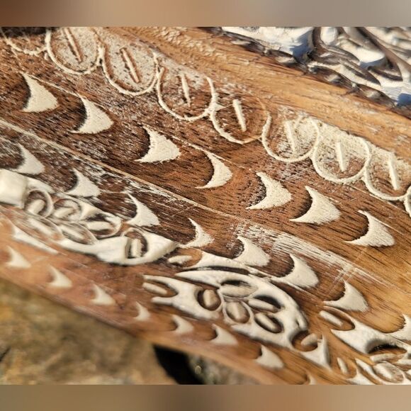 Pentacle Handcarved Storage Box - Picture 11 of 16